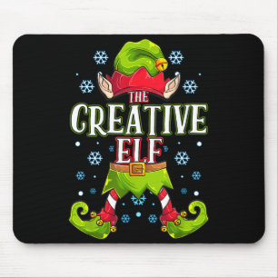 Creative Elf Matching Family Group Christmas Party Mouse Mat