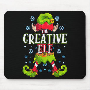 Creative Elf Matching Family Group Christmas Party Mouse Mat