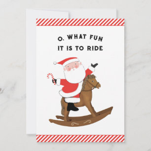 Creative Equestrian Christmas Holiday Card