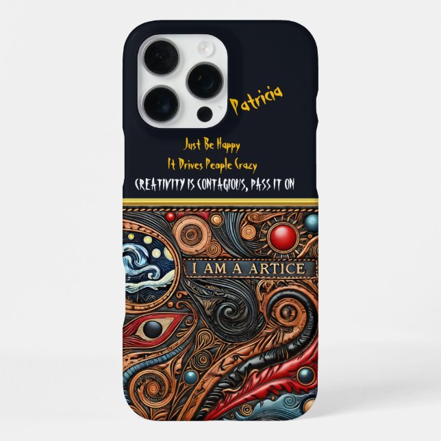 Creative Eye Design with Vibrant Colours iPhone Case (Back)