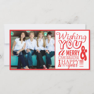 Creative Family Photo Xmas Christmas Card! Holiday Card