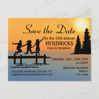 Creative Family Reunion Announcement Postcard