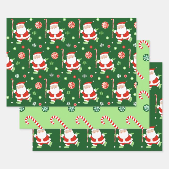Creative Field Hockey Christmas Gift Wrapping Paper Sheet (Set)