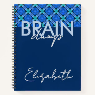 Creative Flow Brain Dump Mindset Organizer Blue Notebook