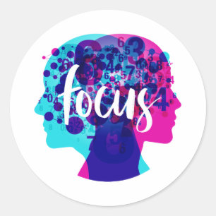 Creative Focus Classic Round Sticker