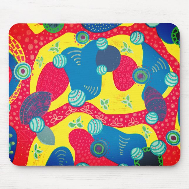 Creative Forms and Shapes Original Abstract Art Mouse Mat (Front)