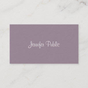 Creative Freehand Script Professional Elegant Luxe Business Card