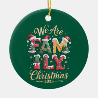 Creative & Fun Family Christmas Ceramic Tree Decoration