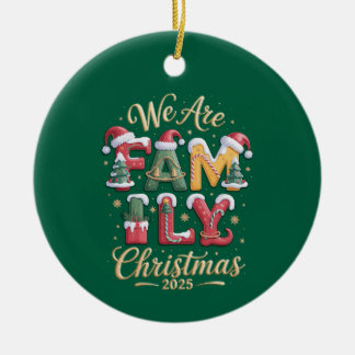 Creative & Fun Family Christmas Ceramic Tree Decoration