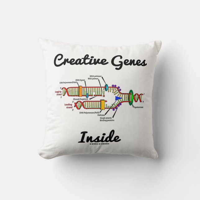 Creative Genes Inside (DNA Replication) Cushion (Front)