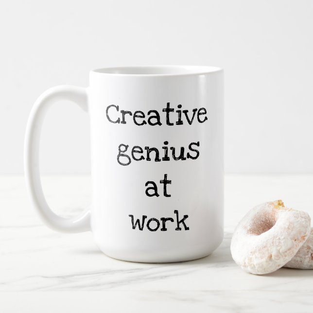 Creative Genius at Work Mug (With Donut)