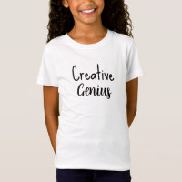 Creative Genius | Cute Simple Black Text Template