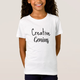 Creative Genius Cute Simple Black Text Template T-Shirt