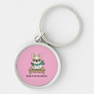 Creative Genius French Bulldog Pink Accessory Key Ring