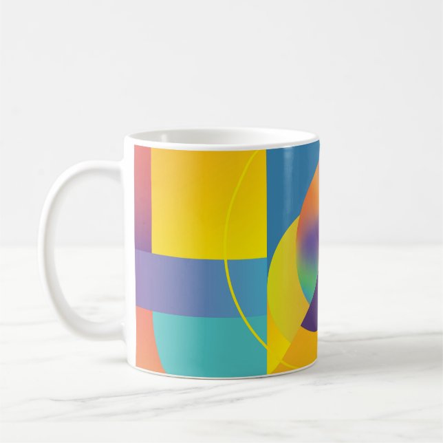 Creative Geometric: Abstract Vintage Cover. Coffee Mug (Left)