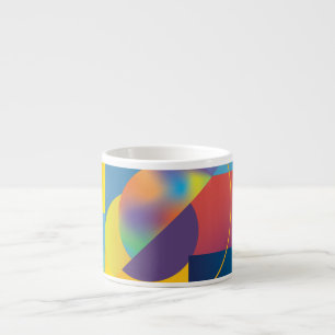Creative Geometric: Abstract Vintage Cover. Espresso Cup