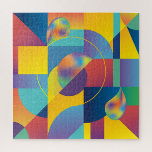 Creative Geometric: Abstract Vintage Cover. Jigsaw Puzzle