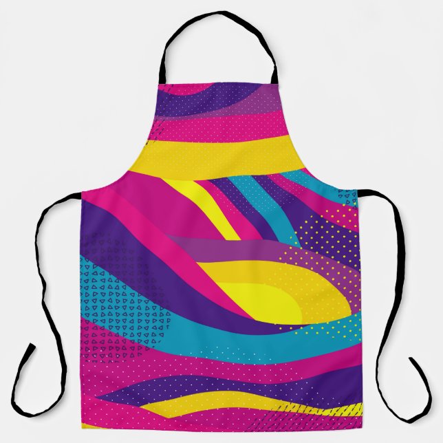 Creative geometric colourful bright background wit apron (Front)