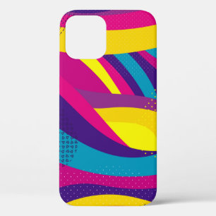 Creative geometric colourful bright background wit iPhone 12 case