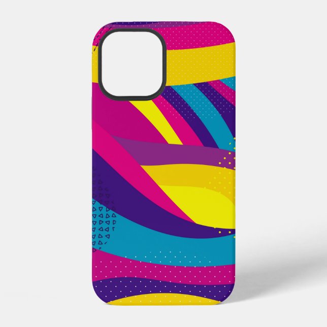 Creative geometric colourful bright background wit iPhone case (Back)