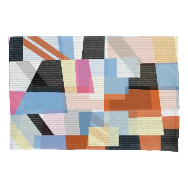 Creative Geometric: Length Pattern Design Pillowcase (Front)