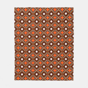 Creative Geometric, Modern Abstract Red. Fleece Blanket