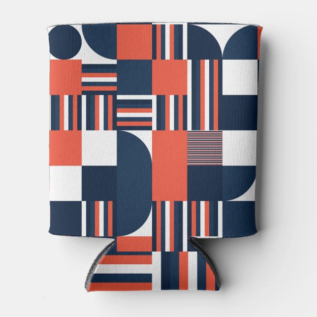 Creative Geometric: Modern Seamless Design Can Cooler (Front)