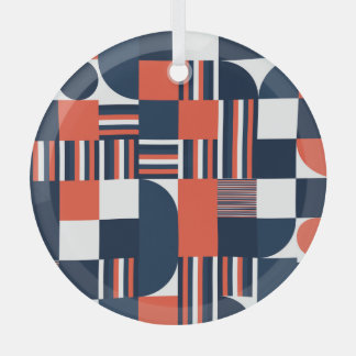Creative Geometric: Modern Seamless Design Glass Tree Decoration