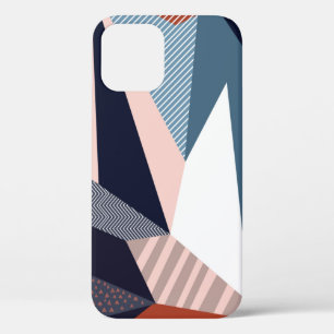 Creative geometric pattern with different shapes a iPhone 12 case