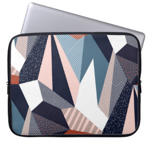 Creative geometric pattern with different shapes a laptop sleeve