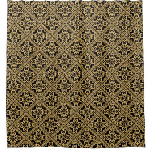 Creative geometric seamless pattern. triangle, cir shower curtain