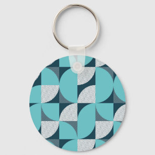 Creative geometric shape pattern key ring