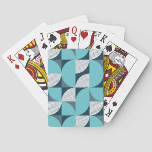 Creative geometric shape pattern playing cards
