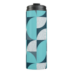 Creative geometric shape pattern thermal tumbler