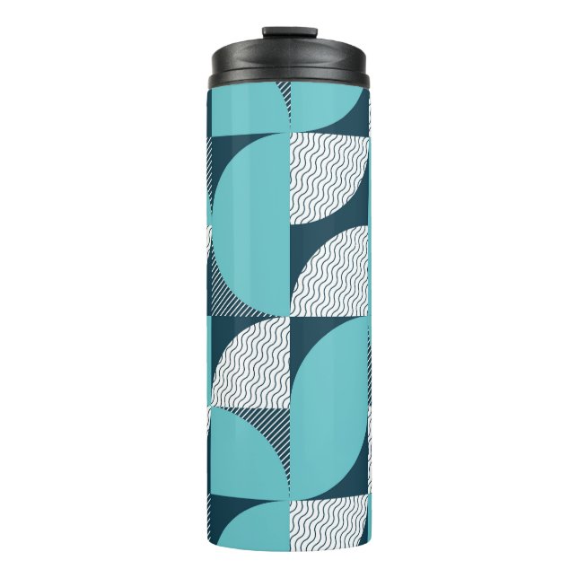 Creative geometric shape pattern thermal tumbler (Front)