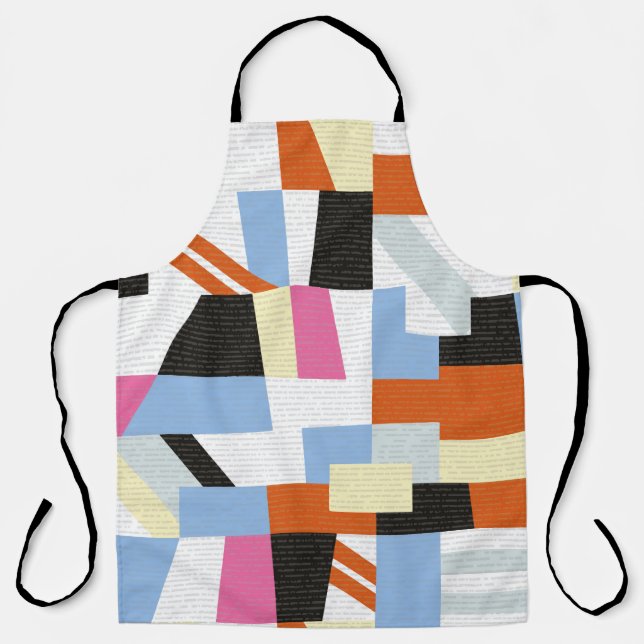 Creative geometric shapes, length pattern design apron (Front)