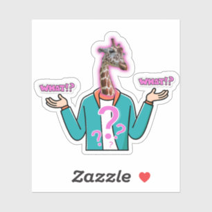 Creative Giraffe Sticker