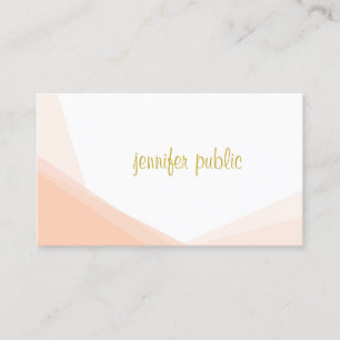 Creative Gold Hand Script Name Professional Modern Business Card