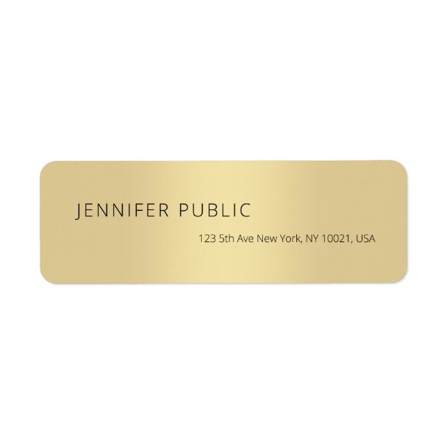Creative Gold Minimalist Plain Professional Modern (Front)