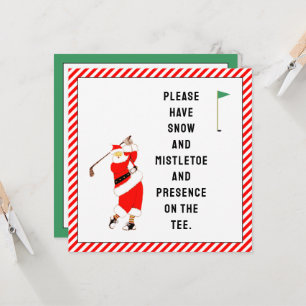Creative Golf Christmas Card