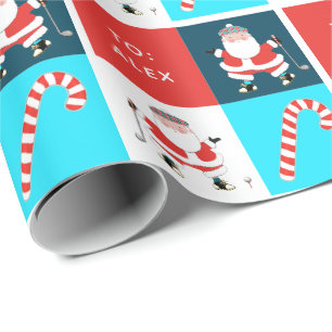 Creative Golf Holiday Gift Wrapping Paper