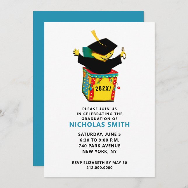 Creative Graduation Invitation (Front/Back)