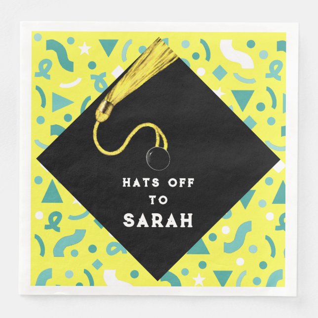 Creative Graduation Party Napkins (Front)