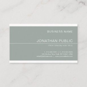 Creative Green Sleek Design Luxury Professional Business Card