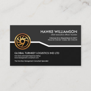 Creative Grey Black Layers Corporate #ZazzleMade Business Card