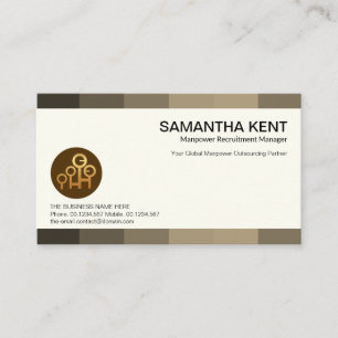 Creative Grey Shade Panels Career Headhunter Business Card