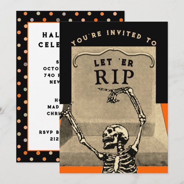 Creative Halloween Party Invitation (Front/Back)