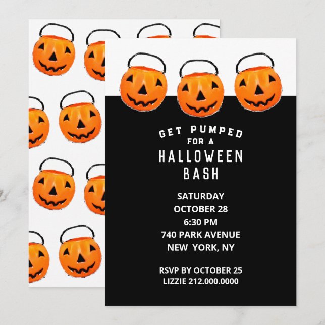 Creative Halloween Party Invitation (Front/Back)