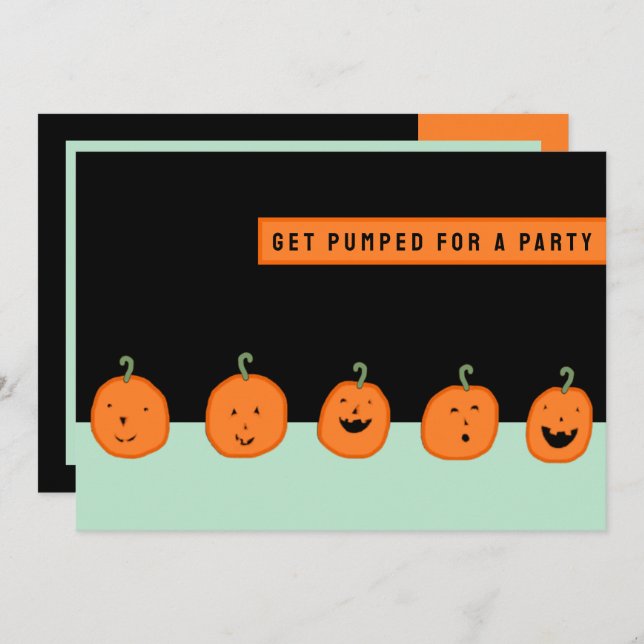 Creative Halloween Party Invitation (Front/Back)