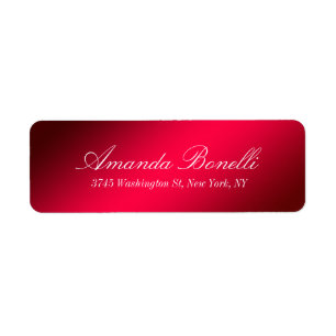 Creative Handwriting Elegant Modern Carmine Red